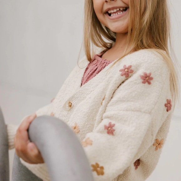 Rylee + Cru Fall Flowers cardigan - Picture 2 of 6